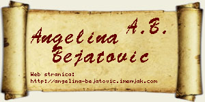 Angelina Bejatović vizit kartica